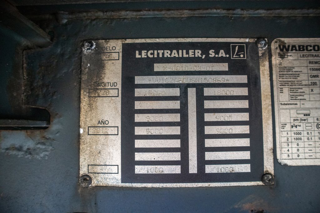 LECITRAILER BACHE+CHARIOT EMBARQUER/KOOIAAP 2012 E61439 Lecitrailer BACHE+CHARIOT EMBARQUER/KOOIAAP 2012 1 image 15
