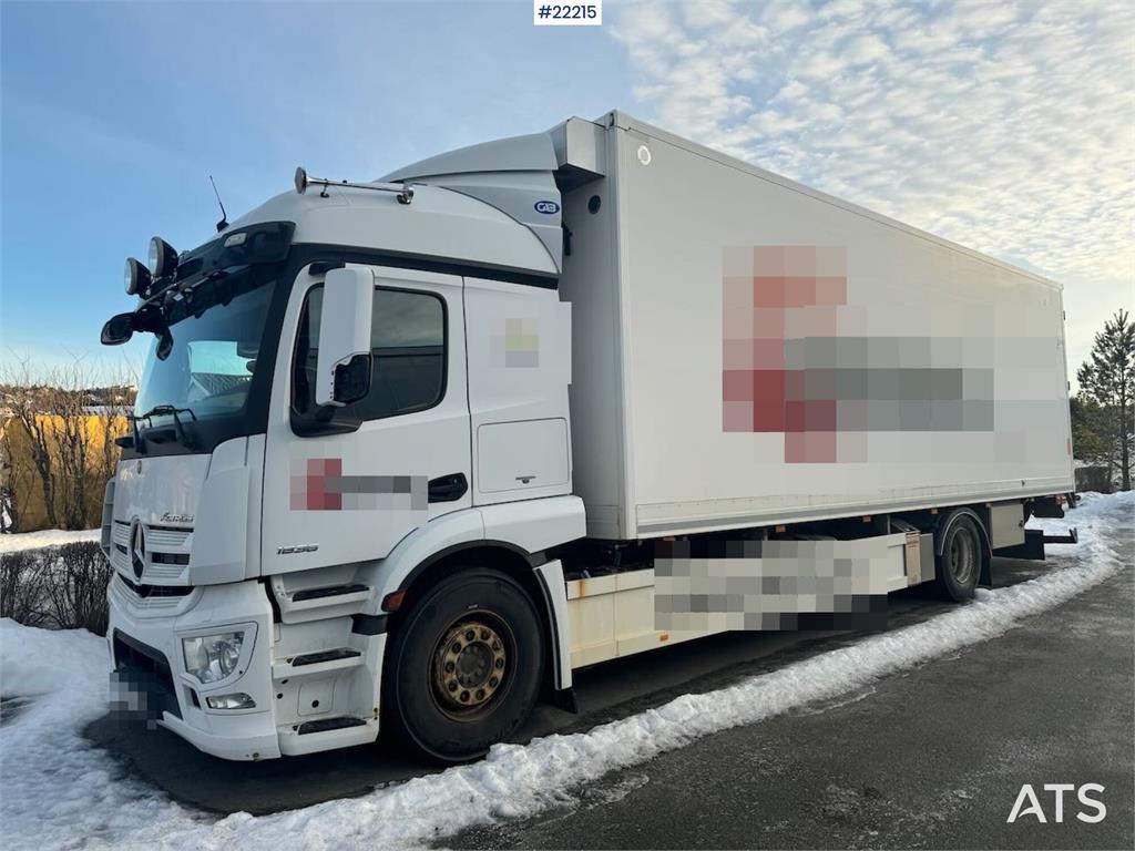 Mercedes-Benz Actros 1836 4x2 box truck with tail lift and side 2014 22215 Actros 1836 4x2 box with tail lift and side 201...