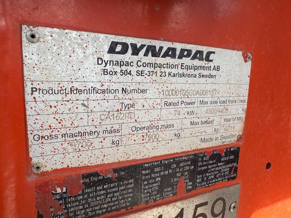 Dynapac CA 152 PD 2011 5336 CA 152 PD 2011 1 image 8