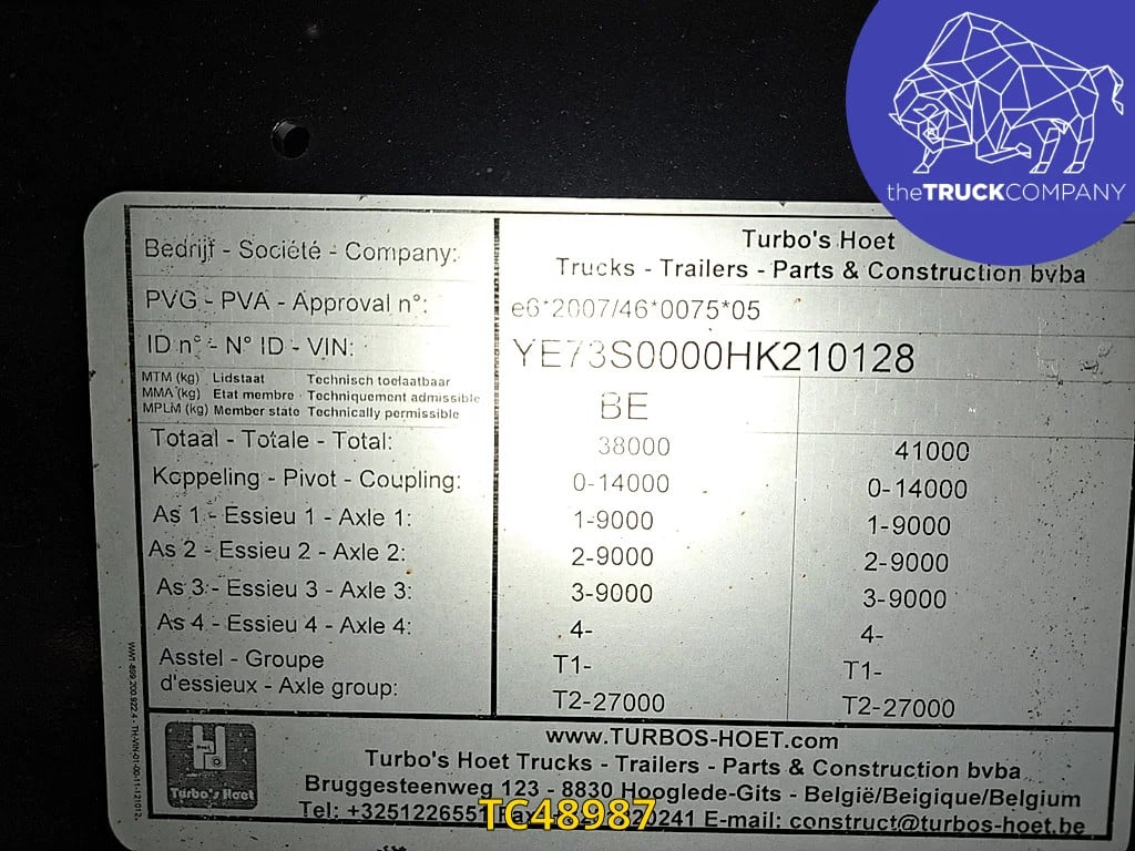 Hoet Trailers Curtainsides 2020 TC48987 Hoet Trailers 2020 1 Refrigerated semi trailers image 12