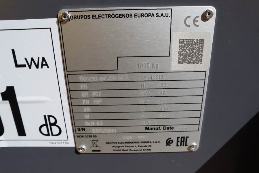 Atlas Copco QAS 40 ST3 Valid inspection, *Guarantee! Diesel, 4 2023 ATLAS COPCO - QAS 40 ST3 - 61593 QAS 40 ST3 Valid insp...