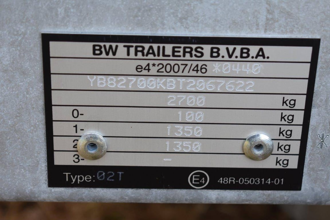 Trailer Tipper BW Trailers 2700kg 330x180cm New BW Trailer 0 image 13