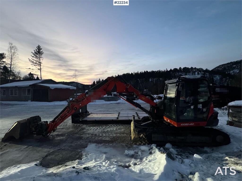 Kubota KX080-4α2 Beltegraver m/ 2 delt bom, tilt og 2 sku 2020 22234 KX080-4α2 Beltegraver m/ 2 delt bom, tilt og 2 sku 20...