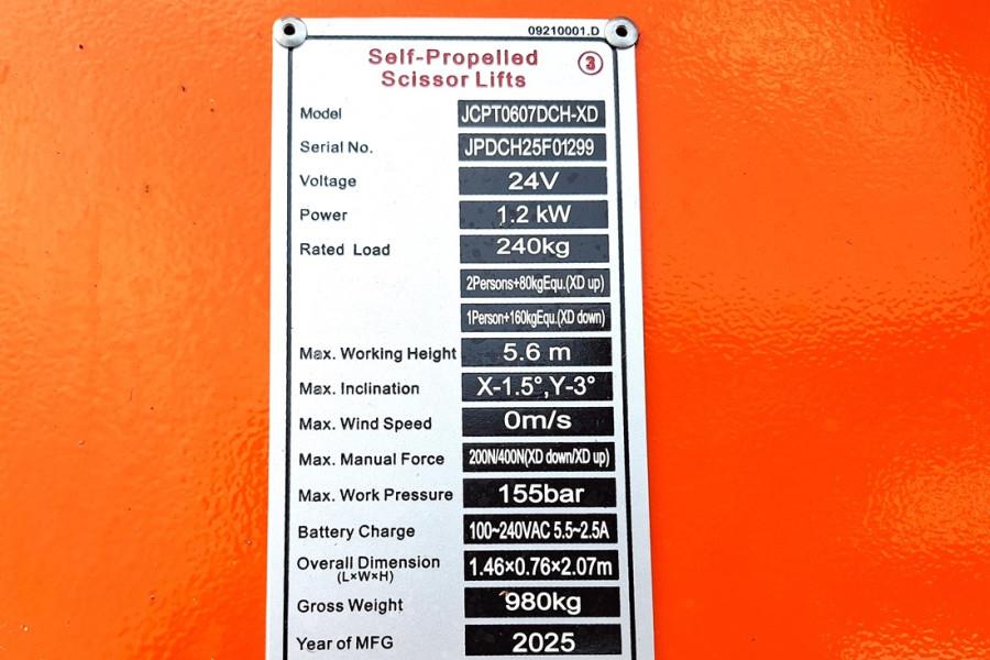 Dingli JCPT0607DCH-XD Valid inspection, *Guarantee! Elect 2025 DINGLI - JCPT0607DCH-XD - 63981 Dingli JCPT0607DCH-XD Valid...
