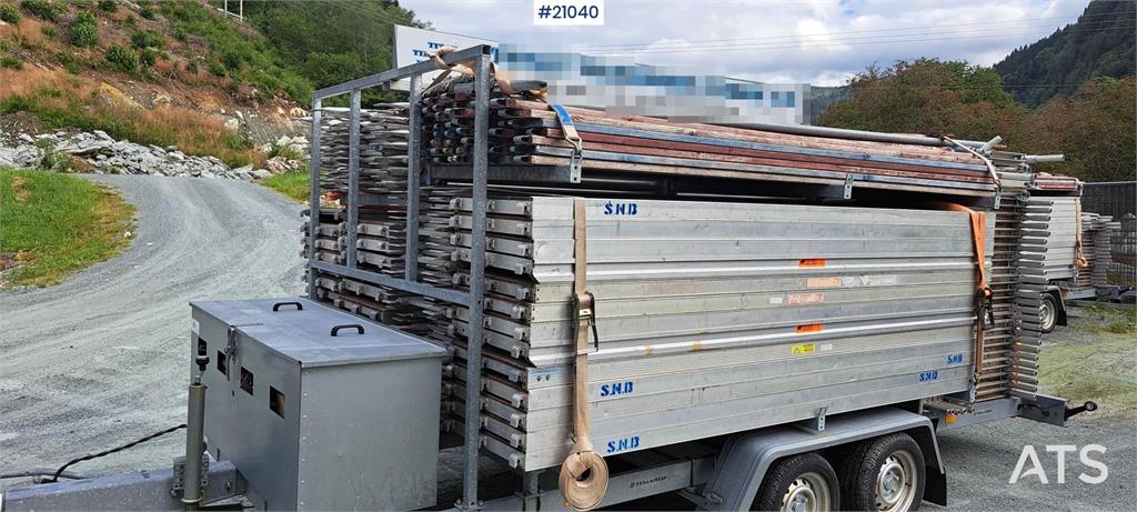 Temared scaffolding trailer 3.5 t w/ 364 m2 scaffo 2020 21040 temared scaffolding trailer 3.5 t w/ 364 m2 scaffo 2020 1 im...