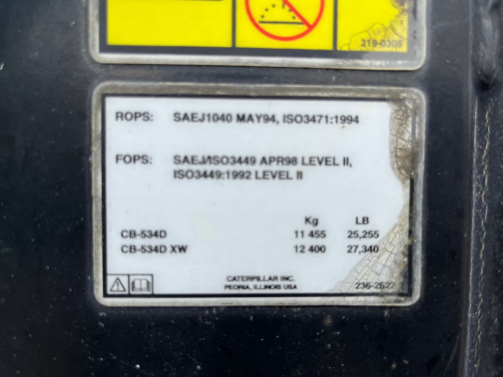 Caterpillar CB534D CE / EPA 2006 00032106 CB534D CE / EPA 2006 1 image 9
