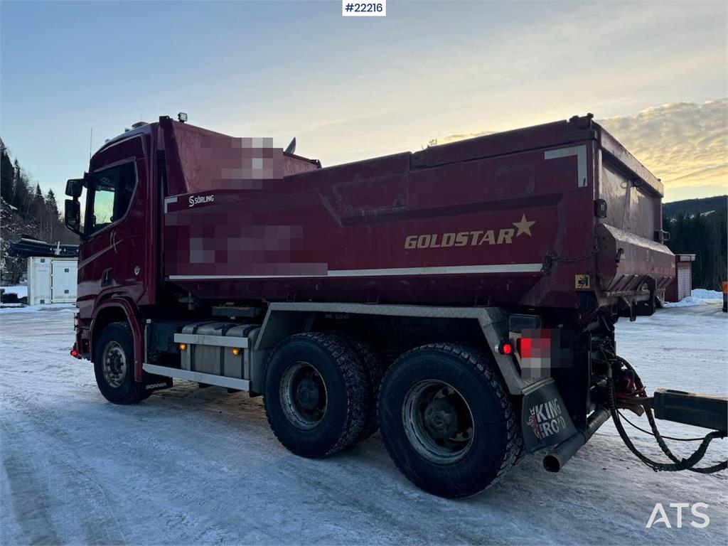 Scania R650 6x4 tipper truck with Sørling triple-axle tra 2020 22216 R650 6x4 tipper truck with Sørling triple-axle tra 20...
