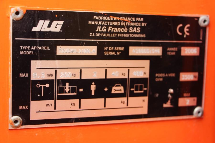 JLG Toucan 1100A As-Is, Electric, 11.1m Working Height 2006 JLG - Toucan 1100A - 60226 Toucan 1100A As-Is, Electric, 11.1m...