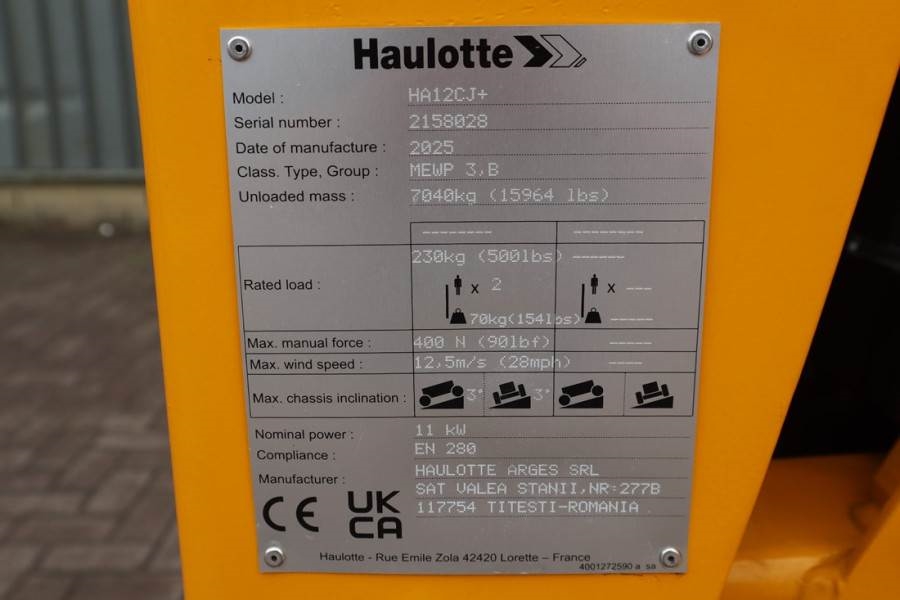 Haulotte HA12CJ+ Guarantee! Electric, 12 m Working Height, 2025 HAULOTTE - HA12CJ+ - 63772 HA12CJ+ Guarantee! Electric, 12...