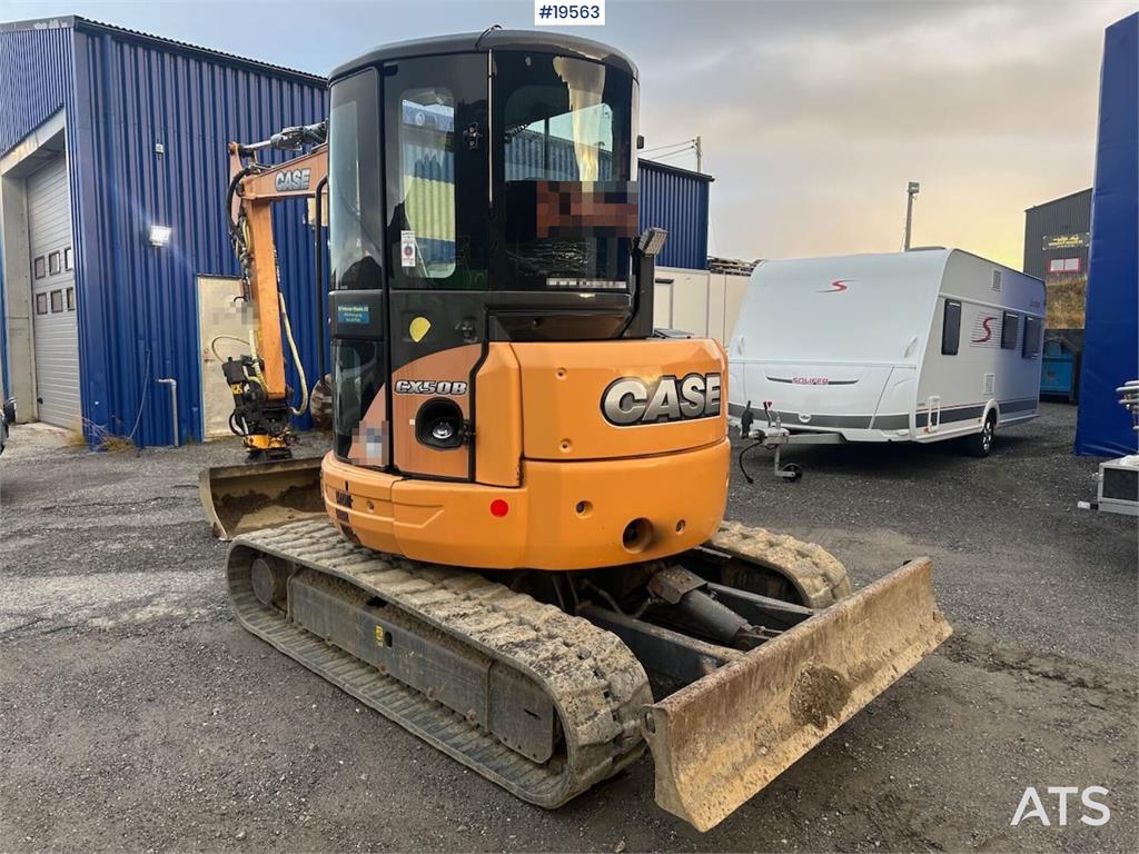 CASE CX50B excavator w/rototilt, hammer, grapple and 3 2014 19563 CX50B excavator w/rototilt, hammer, grapple and 3 2014 1...