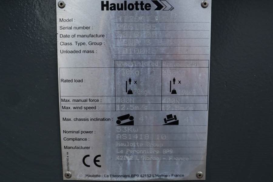 Haulotte HT28RTJ PRO Valid inspection, *Guarantee! 4x4x4 Dr 2019 HAULOTTE - HT28RTJ PRO - 62911 HT28RTJ PRO Valid inspecti...