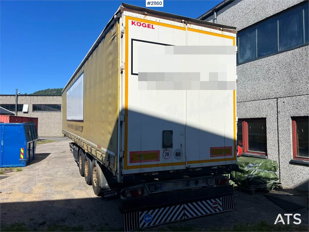 Kögel SN 24 3 axle trailer w/ full side opening on both 2014 21160 Kögel SN 24 3 axle trailer w/ full side opening on both...