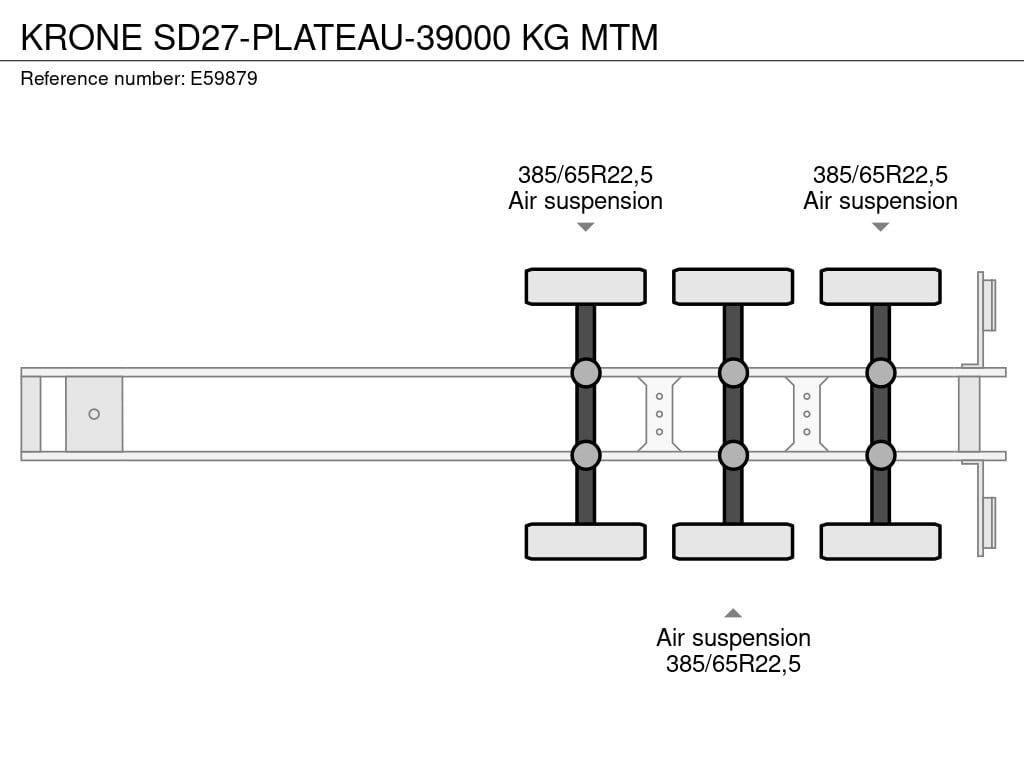 KRONE SD27-PLATEAU-39000 KG MTM 2006 E59879 SD27-PLATEAU-39000 KG MTM 2006 1 image 11