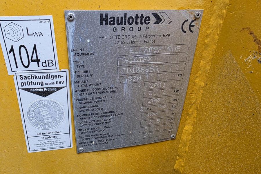 Haulotte H16TPX As-Is, Diesel, 4x4 Drive, 16m Working Heigh 2011 HAULOTTE - H16TPX - 90426 H16TPX As-Is, Diesel, 4x4 Drive...