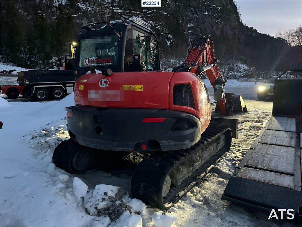 Kubota KX080-4α2 Beltegraver m/ 2 delt bom, tilt og 2 sku 2020 22234 KX080-4α2 Beltegraver m/ 2 delt bom, tilt og 2 sku 20...