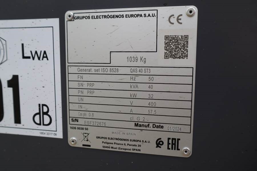 Atlas Copco QAS 40 ST3 Valid inspection, *Guarantee! Diesel, 4 2024 ATLAS COPCO - QAS 40 ST3 - 62883 QAS 40 ST3 Valid insp...