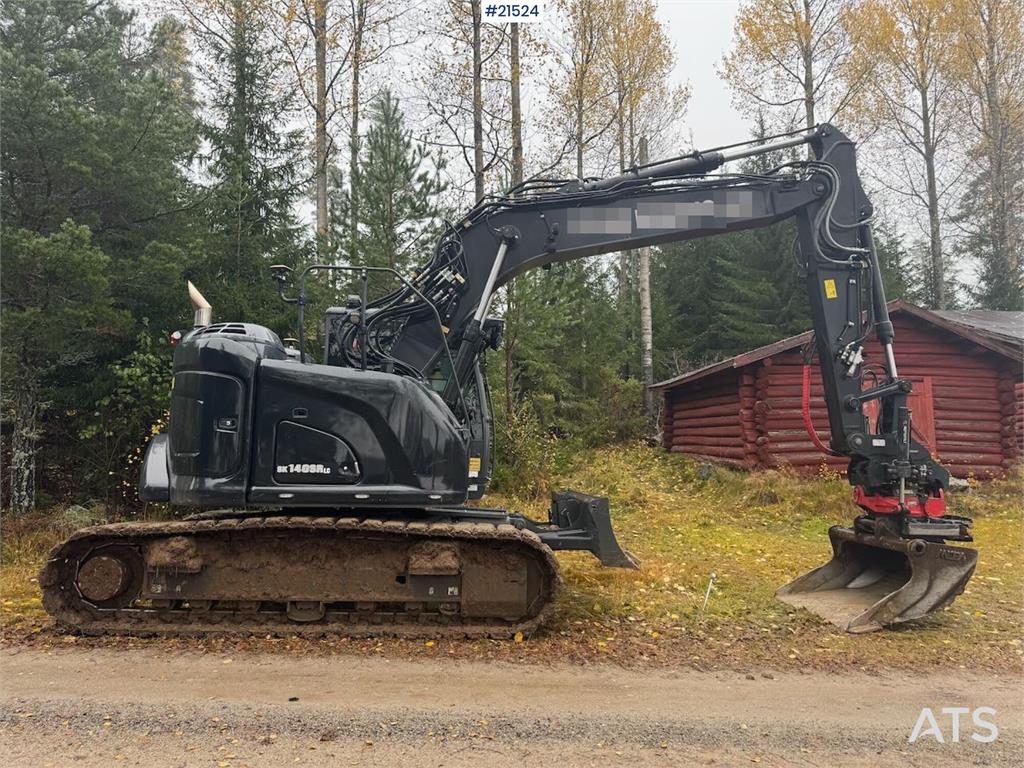 Kobelco SK140SRLC Tracked excavator w/ Machine control, ti 2023 21524 SK140SRLC Tracked excavator w/ Machine control, ti 2...