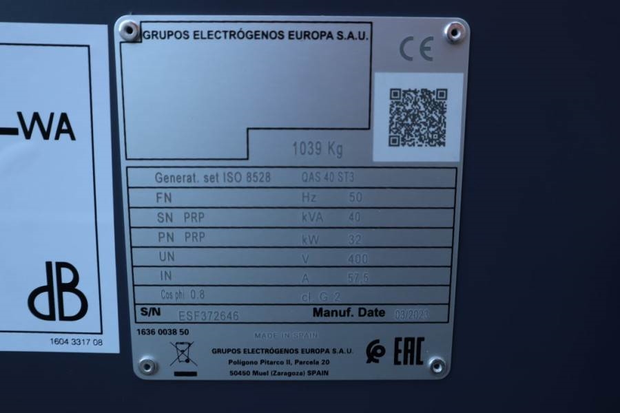 Atlas Copco QAS 40 ST3 Valid inspection, *Guarantee! Diesel, 4 2023 ATLAS COPCO - QAS 40 ST3 - 61578 QAS 40 ST3 Valid insp...