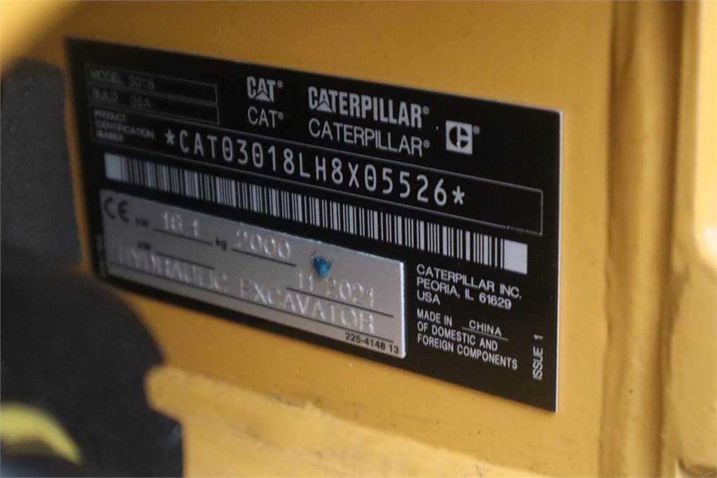 CAT 301.8 NEW, Valid inspection, *Guarantee! Hydr Quic 2021 PR-Id 60808 301.8 NEW, Valid inspection, *Guarantee! Hydr Quic...