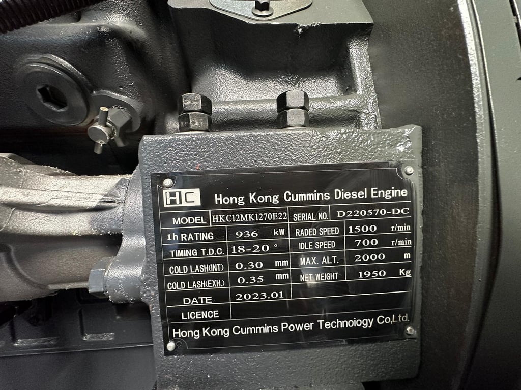 Giga power RT-W800GF 1000 kVA silent generator 2023 00031730 Giga power RT-W800GF 1000 kVA silent generator 2023 0 image 9