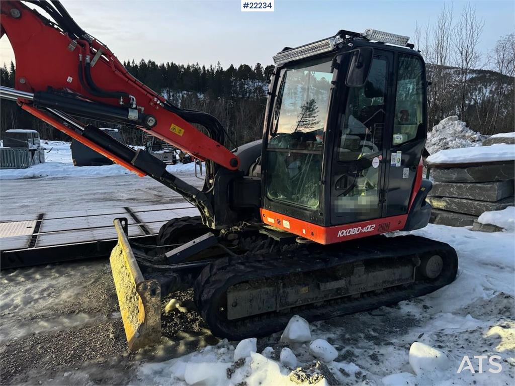 Kubota KX080-4α2 Beltegraver m/ 2 delt bom, tilt og 2 sku 2020 22234 KX080-4α2 Beltegraver m/ 2 delt bom, tilt og 2 sku 20...