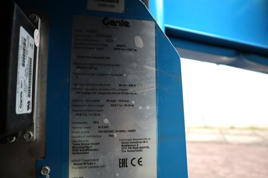 Genie Z60/37FE Valid Inspection, *Guarantee! Hybrid, 4x4 2021 GENIE - Z60/37FE - 62880 Z60/37FE Valid Inspection, *Guarant...