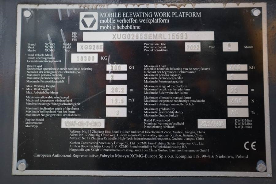 XCMG XGS28E Valid inspection, *Guarantee! Diesel, 4x4 D 2022 XCMG - XGS28E - 61306 XGS28E Valid inspection, *Guarantee! Di...