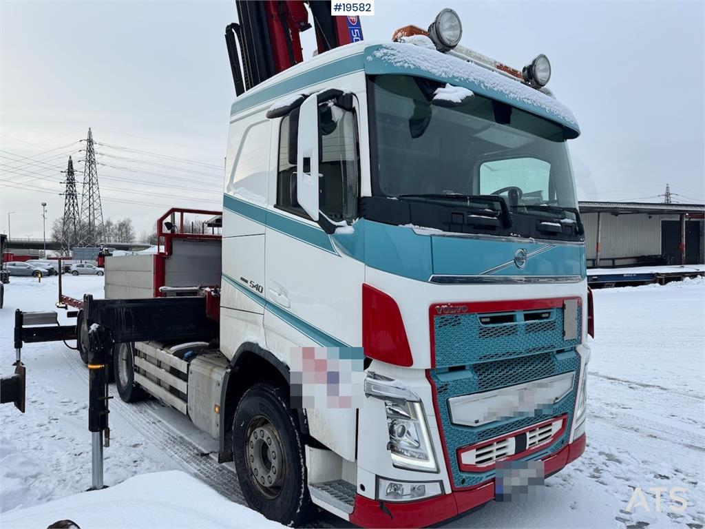 Volvo FH540 8x4 Tridem Crane truck w/ 50 t/m HMF crane w 2019 19582 FH540 8x4 Tridem Crane truck w/ 50 t/m HMF crane w 201...