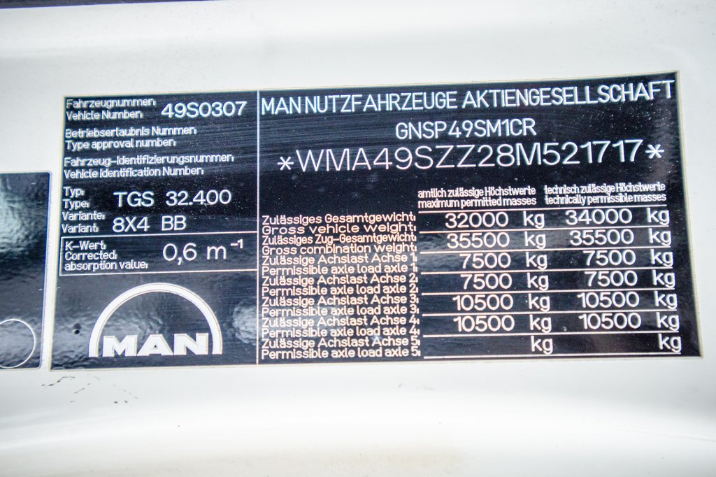 MAN TGS 32.400 BB+STETTER+BELT/BAND/TAPIS 2008 E59708 TGS 32.400 BB+STETTER+BELT/BAND/TAPIS 2008 1 image 15
