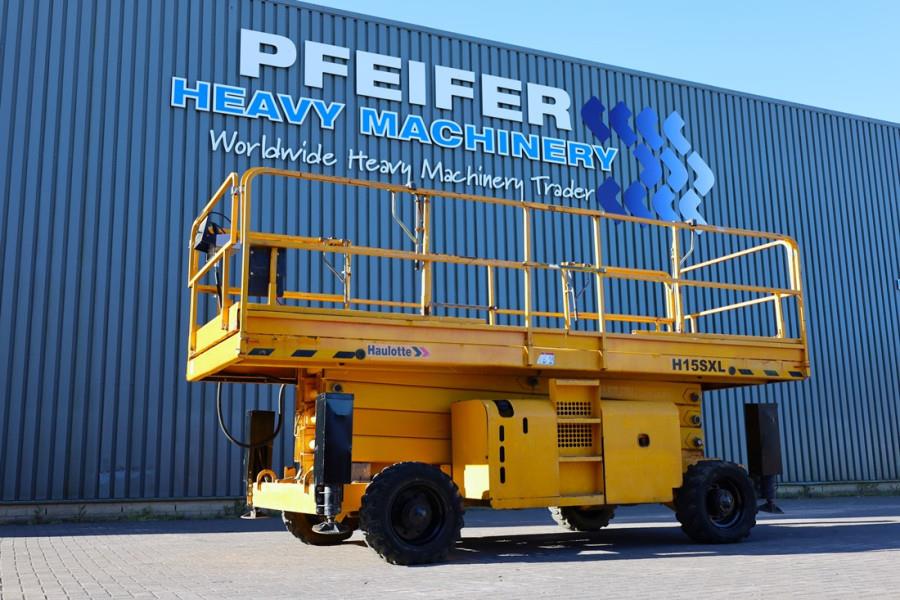 Haulotte H15SXL Diesel, 4x4 Drive, 15m Working Height, 500k 2008 HAULOTTE - H15SXL - 90299 H15SXL Diesel, 4x4 Drive, 15m W...