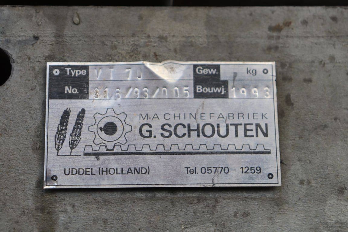 Manure tank Schouten VT70 1993 1993 G.Schouten VT 70 1993 1 image 15