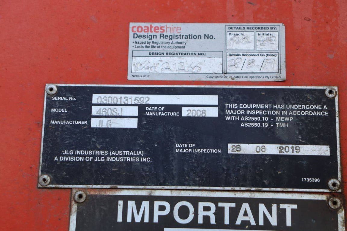 JLG 460SJ Diesel 16.1m Telescopic Boom Lift 2008 2008 460SJ 2008 1 image 11