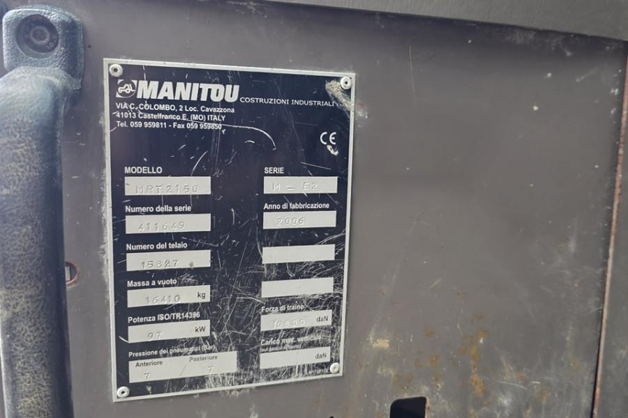 Manitou MRT2150 As-Is, Diesel, 4x4x4, 21m Lifitng Height, 2006 MANITOU - MRT2150 - 85001 MRT2150 As-Is, Diesel, 4x4x4, 21m...