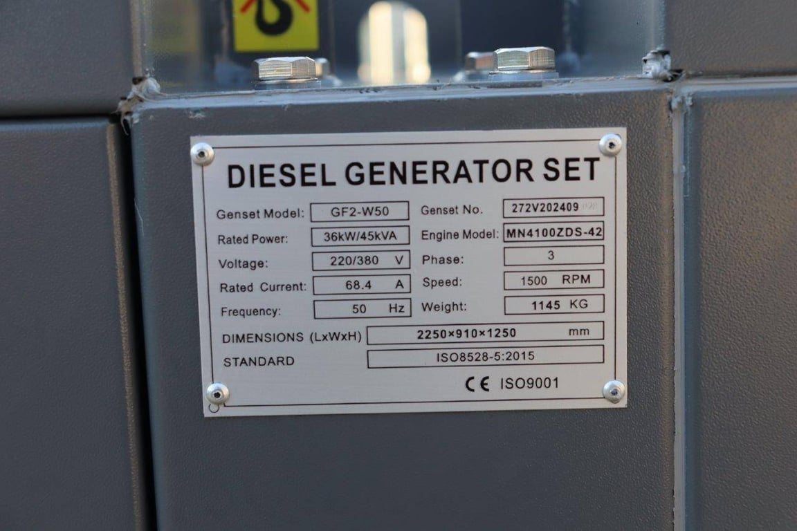 Generator Ricardo GF2-W50 Diesel 45kVA 2025 New 2025 Ricardo GF2-W50 2025 0 Generators image 11