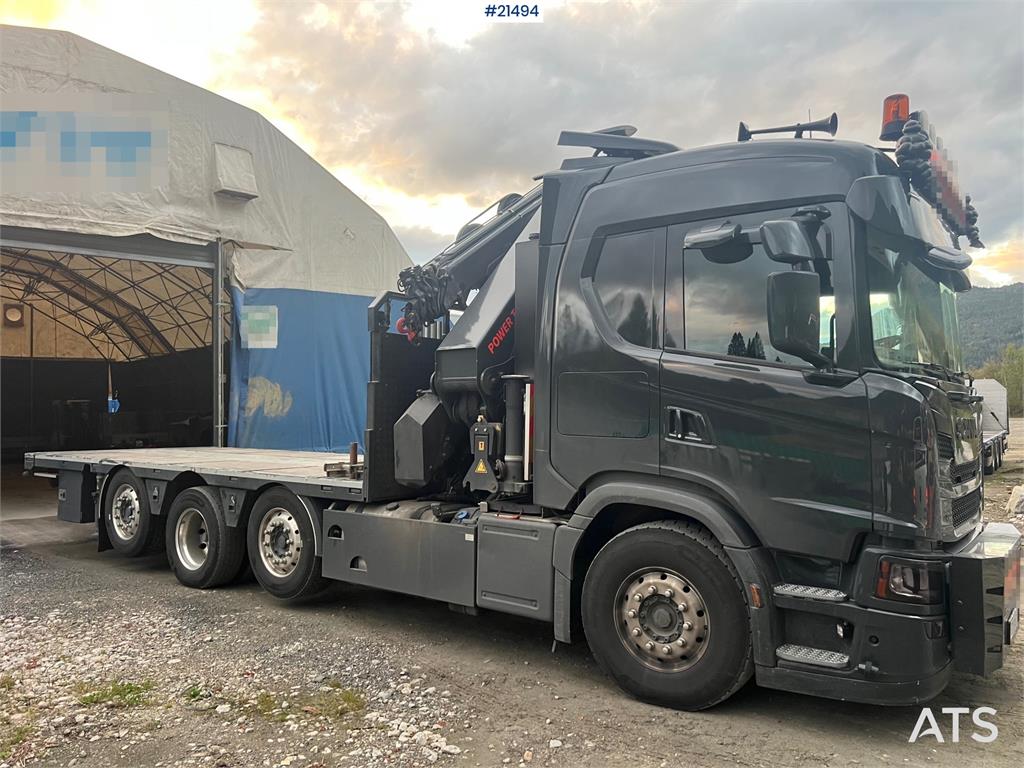 Scania G560 8x2 pusher crane truck w/ onspot, 2023 50t/m 2024 21494 G560 8x2 pusher crane truck w/ onspot, 2023 50t/m 2024...