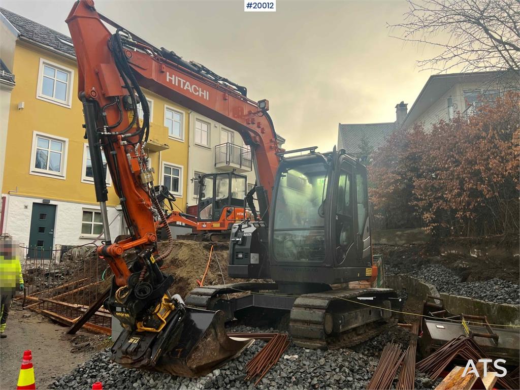 Hitachi zx85us-6 excavator w/ rototilt with grapple and sa 2021 20012 zx85us-6 excavator w/ rototilt with grapple and sa 2...