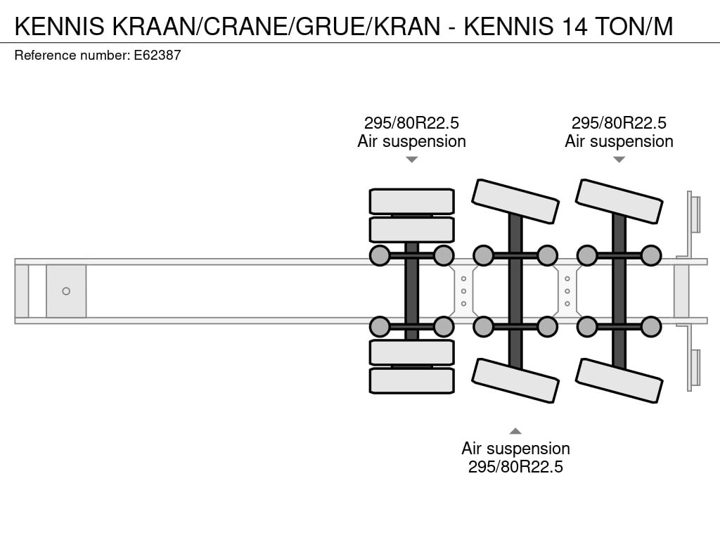 KENNIS KRAAN/CRANE/GRUE/KRAN - KENNIS 14 TON/M 1987 E62387 Kennis KRAAN/CRANE/GRUE/KRAN - KENNIS 14 TON/M 1987 1 Crane tru...