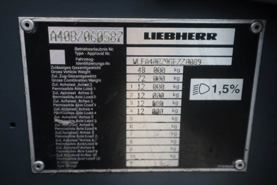 Liebherr LTM1070-4.2 Dutch Vehicle Registration, Valid Insp 2016 LIEBHERR - LTM1070-4.2 - 61271 LTM1070-4.2 Dutch Vehicle ...