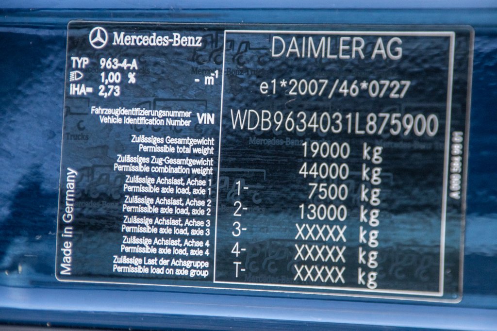 MERCEDES ACTROS 1848 LS+E6+HYDR. 2014 E58336 ACTROS 1848 LS+E6+HYDR. 2014 1 image 11