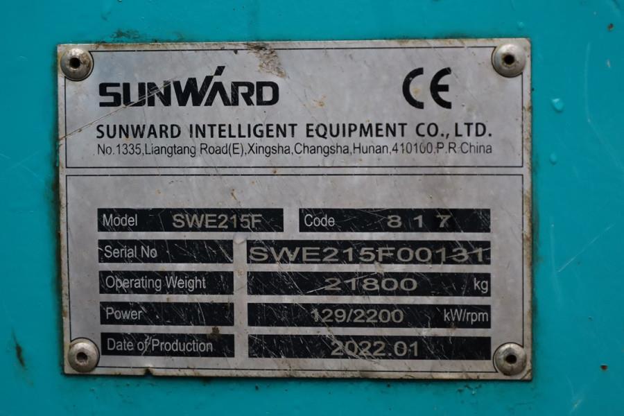 Sunward SWE215F CE certification, Diesel, Digging depth: 6 2022 SUNWARD - SWE215F - 90270 Sunward SWE215F CE certification...