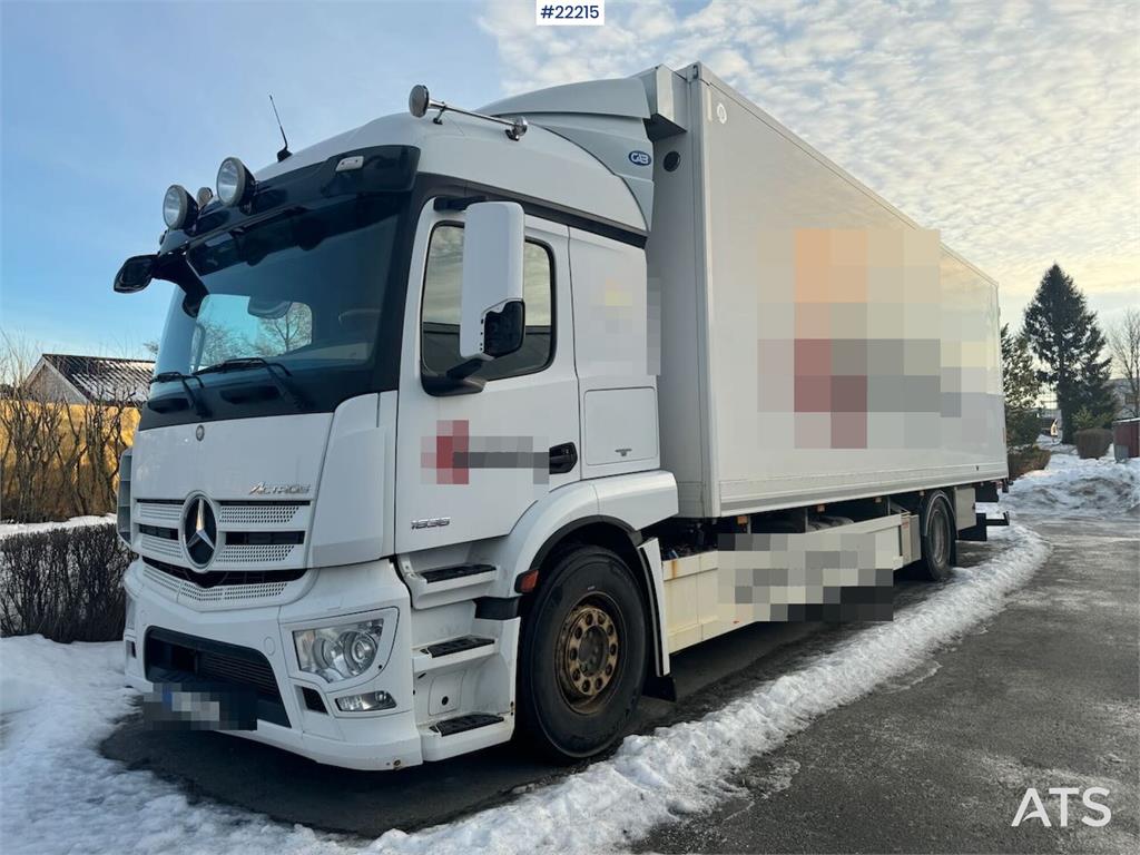Mercedes-Benz Actros 1836 4x2 box truck with tail lift and side 2014 22215 Actros 1836 4x2 box with tail lift and side 201...