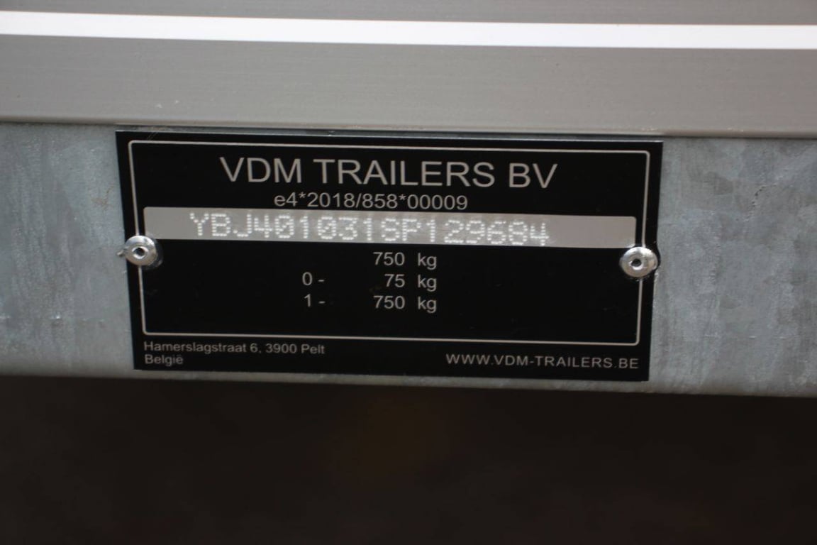 Closed trailer VDM Trailers 260x150cm 2025 New 2025 VDM trailers Rental Edition 2025 0 image 12