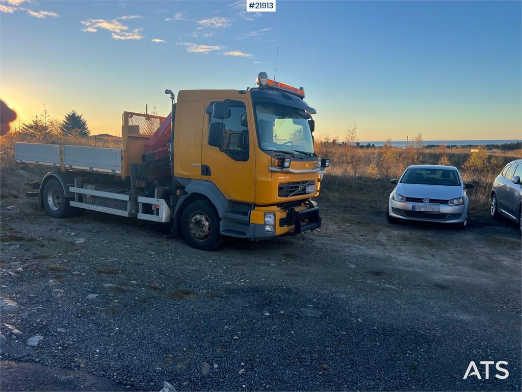 Volvo FL240 brøyterigget kranbil m/ HMF735 kran, grabb o 2013 21913 FL240 brøyterigget kranbil m/ HMF735 kran, grabb o 201...