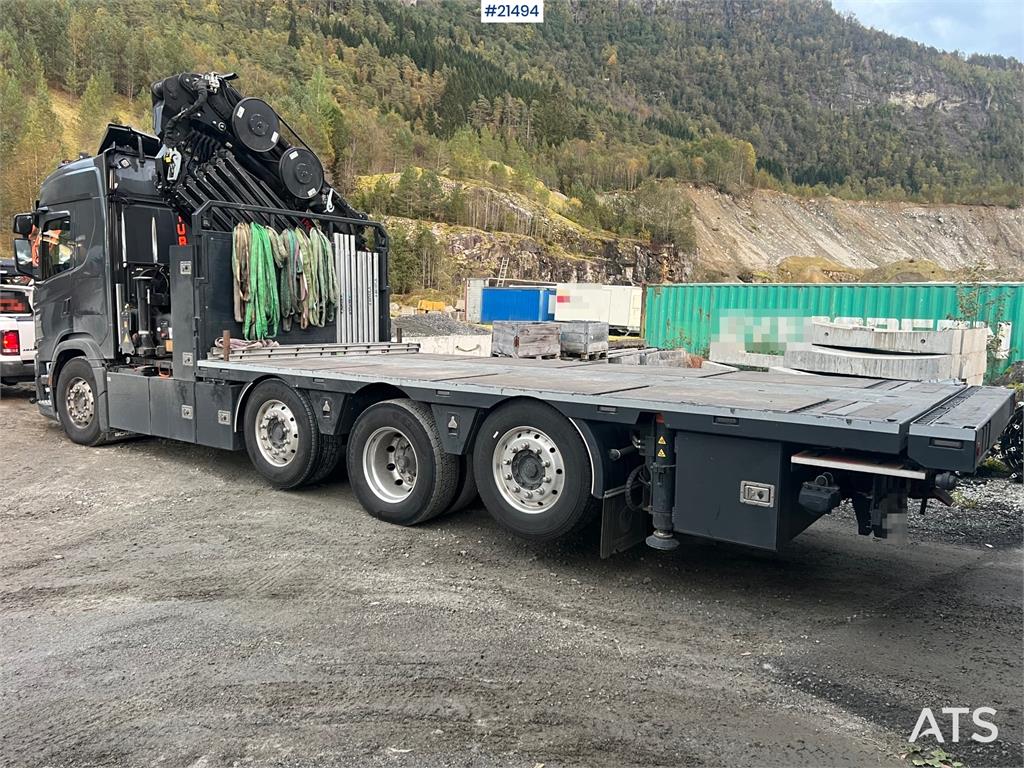 Scania G560 8x2 pusher crane truck w/ onspot, 2023 50t/m 2024 21494 G560 8x2 pusher crane truck w/ onspot, 2023 50t/m 2024...