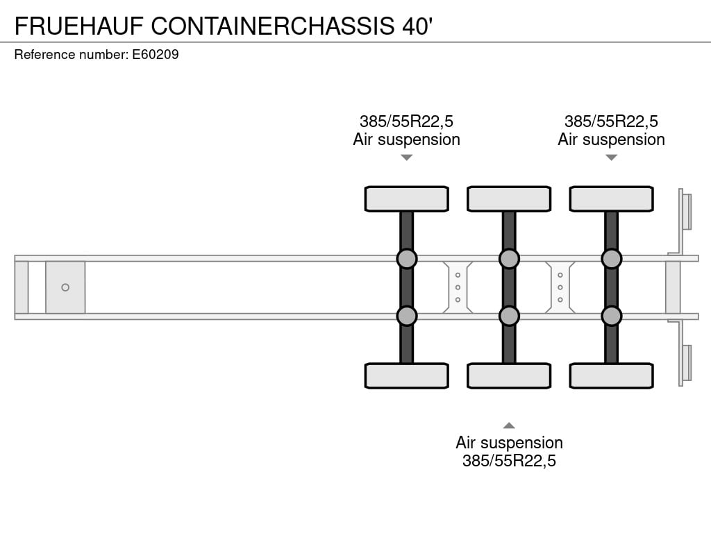 FRUEHAUF CONTAINERCHASSIS 40' 2007 E60209 CONTAINERCHASSIS 40' 2007 1 image 8