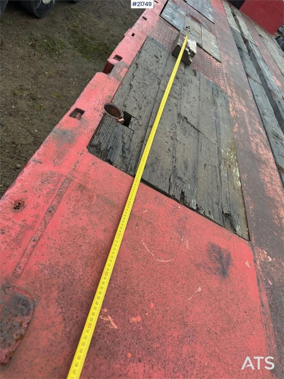 Damm 3SD335 3 axle machine trolley 1987 21749 Damm 3SD335 3 axle machine trolley 1987 1 Lowloader trailers image 4