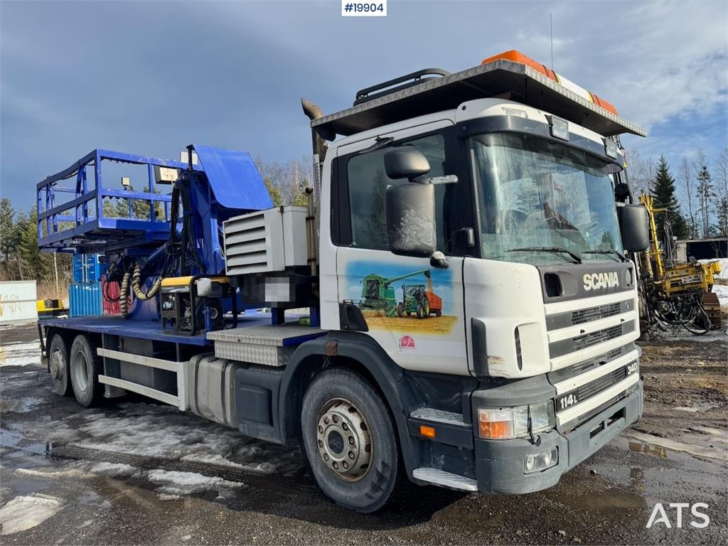 Scania P114 Lift truck w/ Compressor and 8 meter Lift. 1997 19904 P114 Lift truck w/ Compressor and 8 meter Lift. 1997 1 i...