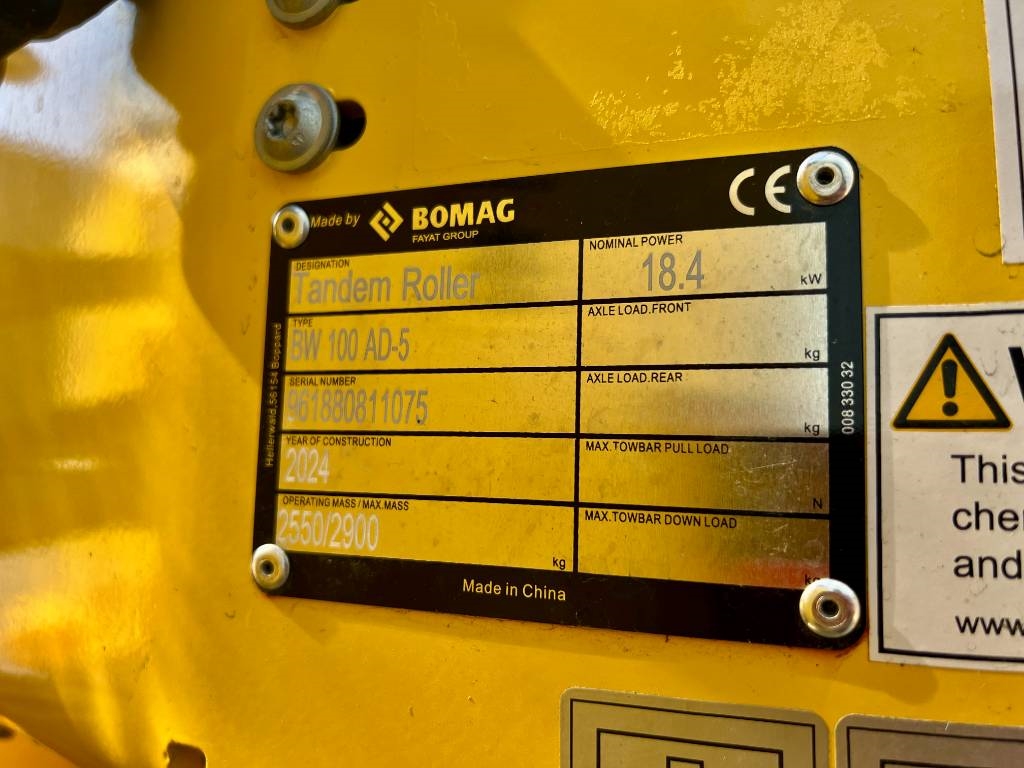 Bomag BW100 AD-5 2024 206721 BW100 AD-5 2024 0 image 7