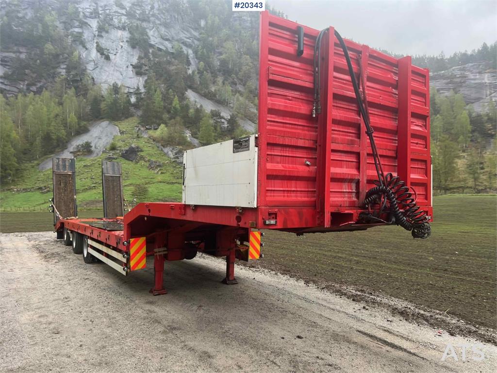 Damm SE-51M 3 axle Machine trailer w/ hydraulic driving 2009 20343 Damm SE-51M 3 axle Machine trailer w/ hydraulic driving...
