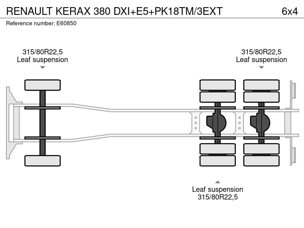 RENAULT KERAX 380 DXI+E5+PK18TM/3EXT 2011 E60850 Renault KERAX 380 DXI+E5+PK18TM/3EXT 2011 1 image 13